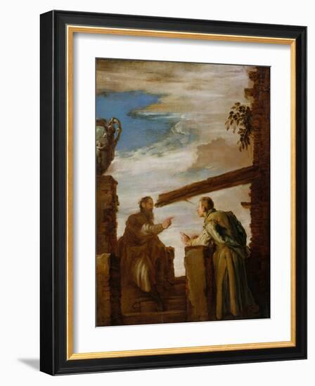 The Parable of the Mote and the Beam, c.1619-Domenico Fetti or Feti-Framed Giclee Print