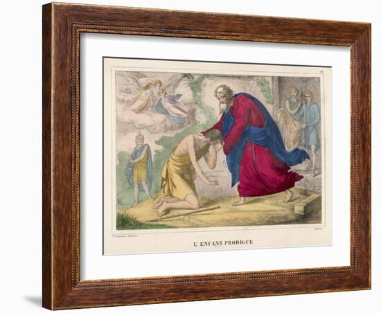 The Parable of "The Prodigal Son" Welcomed Home by His Father-null-Framed Art Print