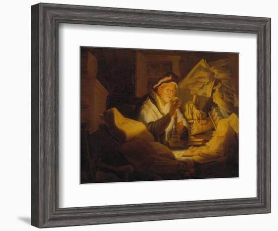 The Parable of the Rich Man (The Money Changer), 1627-Rembrandt van Rijn-Framed Giclee Print