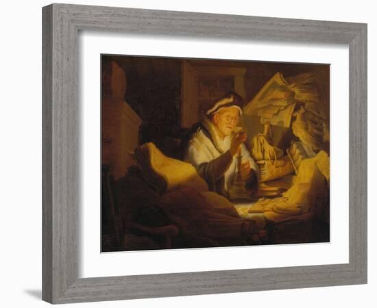 The Parable of the Rich Man (The Money Changer), 1627-Rembrandt van Rijn-Framed Giclee Print