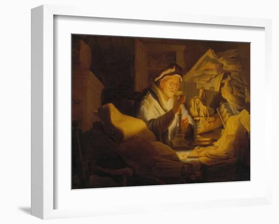 The Parable of the Rich Man (The Money Changer), 1627-Rembrandt van Rijn-Framed Giclee Print