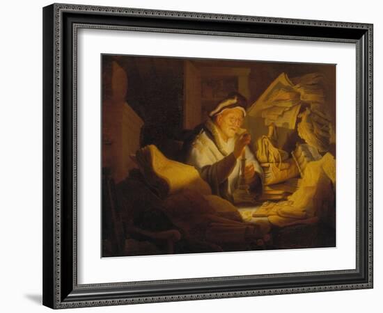 The Parable of the Rich Man (The Money Changer), 1627-Rembrandt van Rijn-Framed Giclee Print