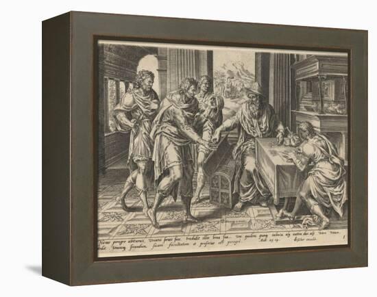 The Parable of the Talents-Lucas van Doetechum-Framed Premier Image Canvas