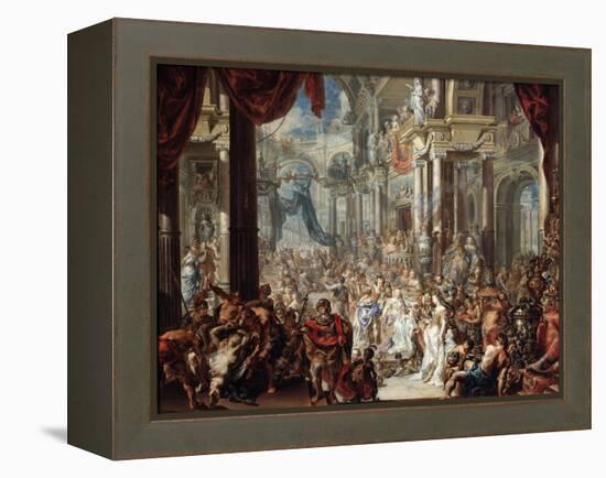 The Parable of the Wedding Feast, 1737-Johann Georg Platzer-Framed Premier Image Canvas