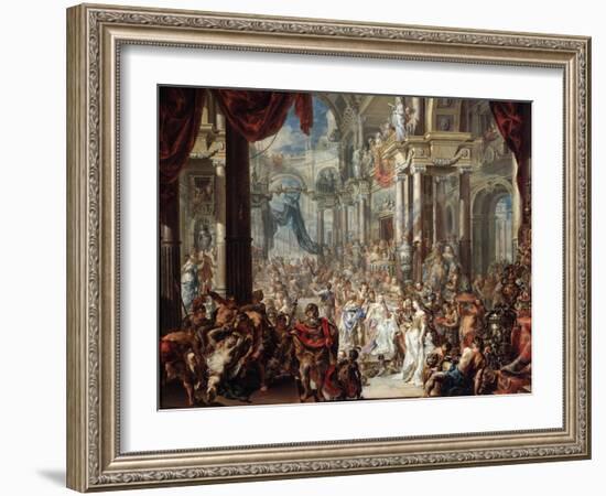 The Parable of the Wedding Feast, 1737-Johann Georg Platzer-Framed Giclee Print