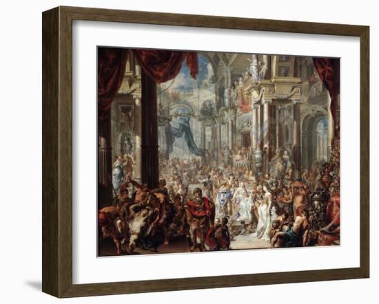 The Parable of the Wedding Feast, 1737-Johann Georg Platzer-Framed Giclee Print