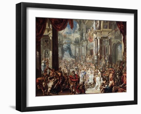 The Parable of the Wedding Feast, 1737-Johann Georg Platzer-Framed Giclee Print