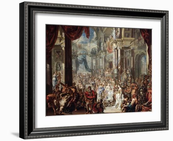 The Parable of the Wedding Feast, 1737-Johann Georg Platzer-Framed Giclee Print