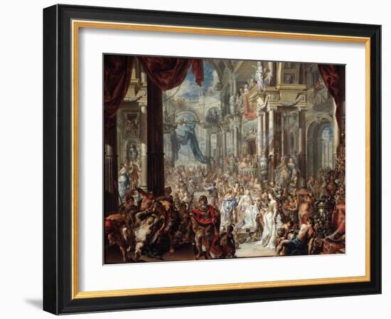 The Parable of the Wedding Feast, 1737-Johann Georg Platzer-Framed Giclee Print