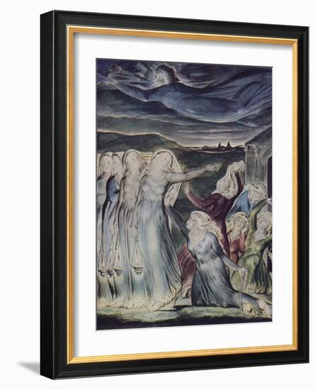 'The Parable of the Wise and Foolish Virgins', c1800-William Blake-Framed Giclee Print