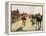 The Parade, or Race Horses in Front of the Stands-Edgar Degas-Framed Stretched Canvas