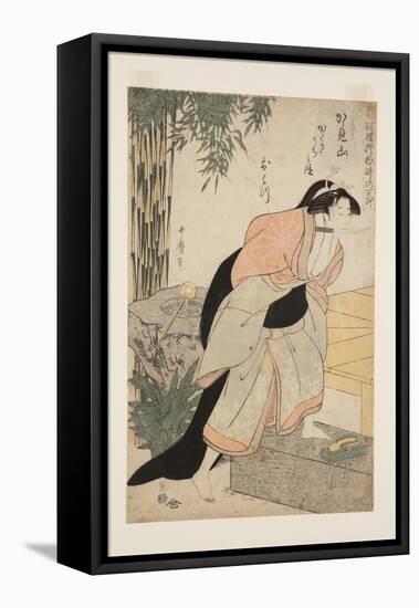 The Paragraph of Revenge in Kagamiyama, the First (Kagamiyama Katakiuchi No Dan Ohatsu) (Colour Woo-Kitagawa Utamaro-Framed Premier Image Canvas