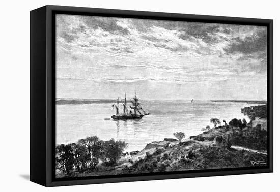 The Parana River, South America, 1895-null-Framed Premier Image Canvas