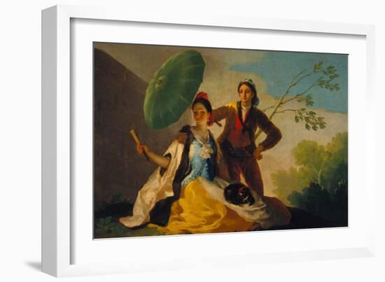 The Parasol. 1777-Francisco de Goya-Framed Giclee Print