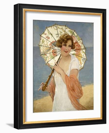 The Parasol-Francois Martin-Kavel-Framed Giclee Print