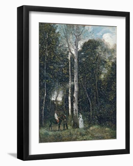 The Parc des Lions at Port-Marly, 1872-Jean-Baptiste-Camille Corot-Framed Giclee Print