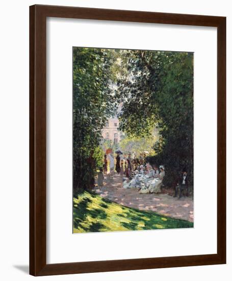 The Parc Monceau, 1878-Claude Monet-Framed Giclee Print