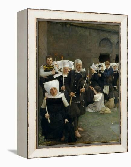 The Pardon in Brittany, 1886-Pascal Adolphe Jean Dagnan-Bouveret-Framed Premier Image Canvas