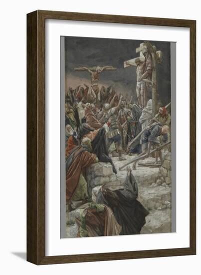 The Pardon of the Good Thief, Illustration from 'The Life of Our Lord Jesus Christ', 1886-94-James Tissot-Framed Giclee Print