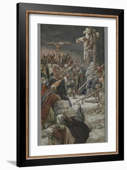 The Pardon of the Good Thief, Illustration from 'The Life of Our Lord Jesus Christ', 1886-94-James Tissot-Framed Giclee Print