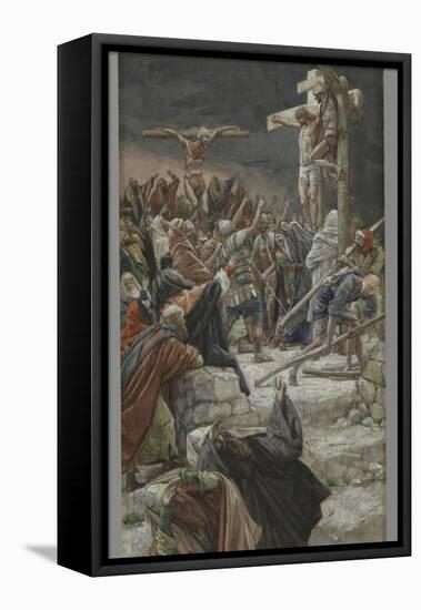 The Pardon of the Good Thief, Illustration from 'The Life of Our Lord Jesus Christ', 1886-94-James Tissot-Framed Premier Image Canvas