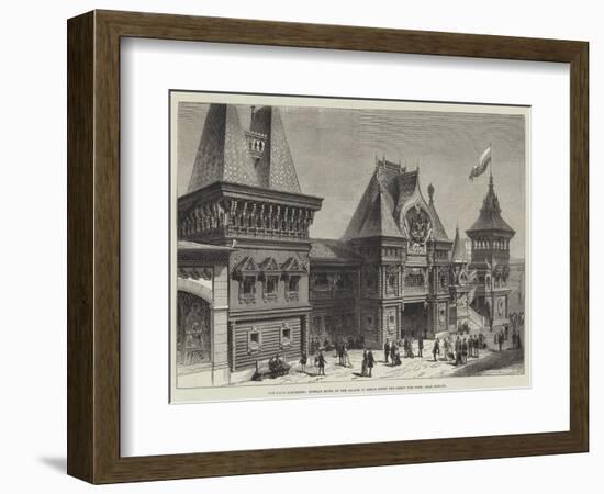 The Paris Exhibition, Russian Model of the Palace in Which Peter the Great Was Born, Near Moscow-null-Framed Giclee Print