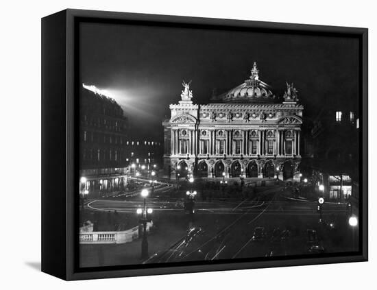 The Paris Opera House at Night-Walter Sanders-Framed Premier Image Canvas