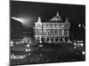 The Paris Opera House at Night-Walter Sanders-Mounted Photographic Print