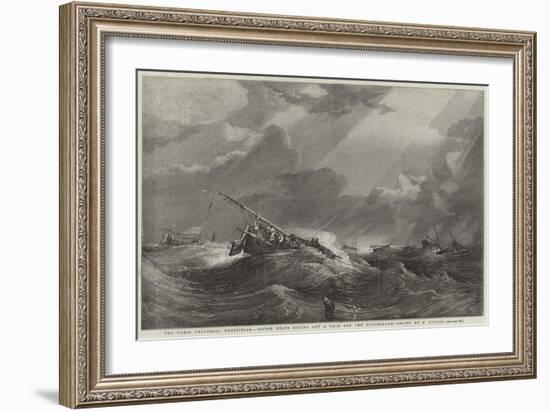 The Paris Universal Exhibition, Dutch Boats Riding Out a Gale Off the Doggerbank-Edward Duncan-Framed Giclee Print