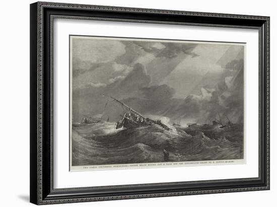 The Paris Universal Exhibition, Dutch Boats Riding Out a Gale Off the Doggerbank-Edward Duncan-Framed Giclee Print