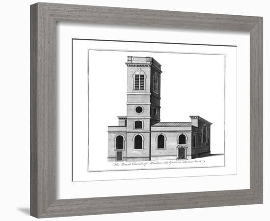 'The Parish Church of Alhallows the Great in Thames Street.', c1772-Benjamin Cole-Framed Giclee Print