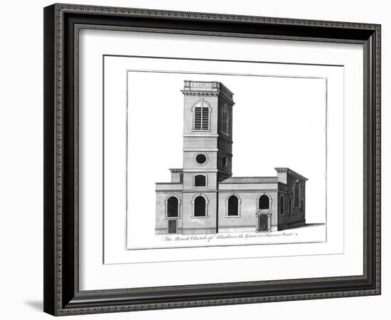 'The Parish Church of Alhallows the Great in Thames Street.', c1772-Benjamin Cole-Framed Giclee Print