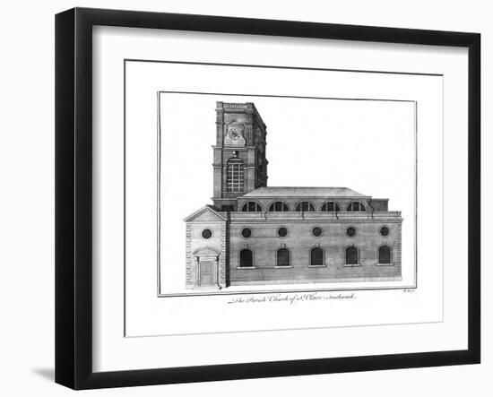 'The Parish Church of St.Olave. Southwark.', c1756-Benjamin Cole-Framed Giclee Print