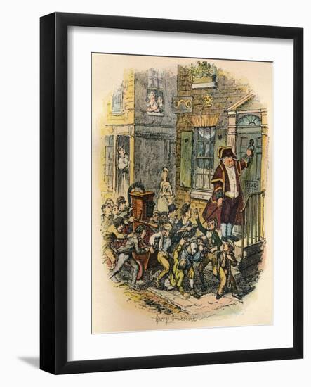 The Parish Engine, C1900-George Cruikshank-Framed Giclee Print