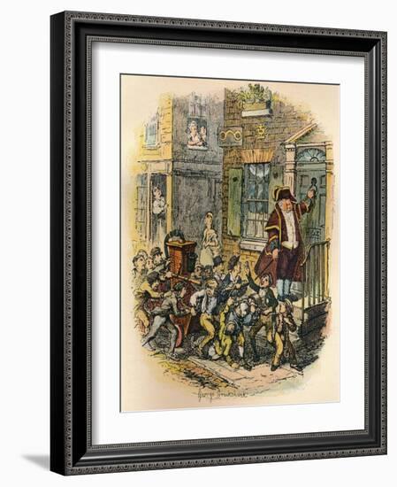 The Parish Engine, C1900-George Cruikshank-Framed Giclee Print