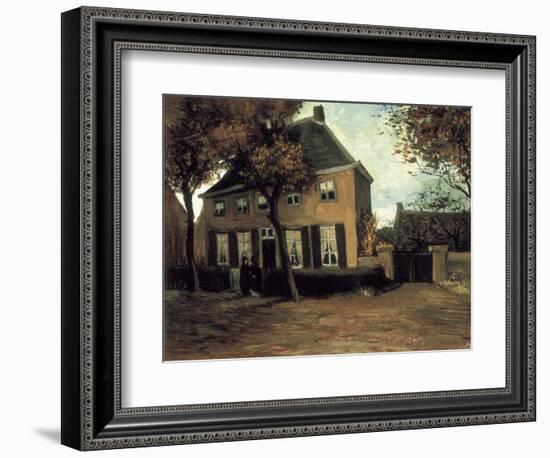 The Parish House in Nuenen-Vincent van Gogh-Framed Premium Giclee Print