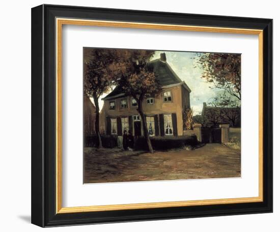 The Parish House in Nuenen-Vincent van Gogh-Framed Premium Giclee Print