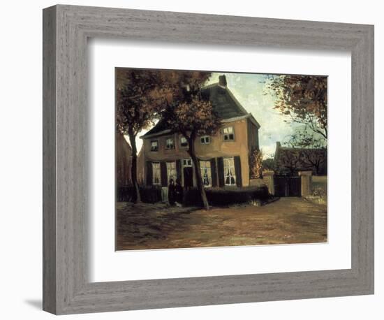 The Parish House in Nuenen-Vincent van Gogh-Framed Art Print