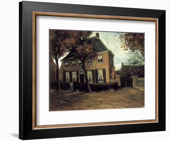 The Parish House in Nuenen-Vincent van Gogh-Framed Art Print