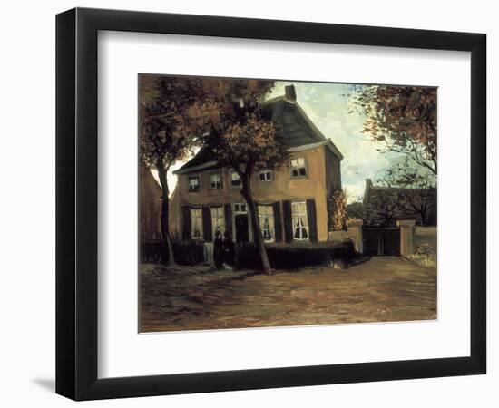 The Parish House in Nuenen-Vincent van Gogh-Framed Art Print