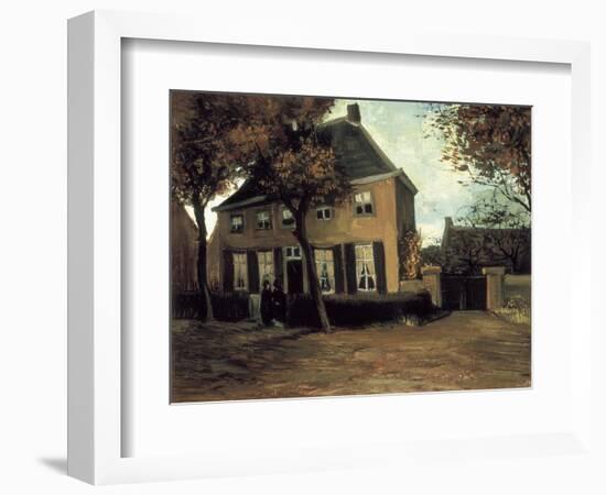 The Parish House in Nuenen-Vincent van Gogh-Framed Art Print