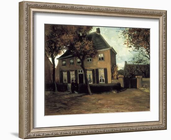 The Parish House in Nuenen-Vincent van Gogh-Framed Art Print