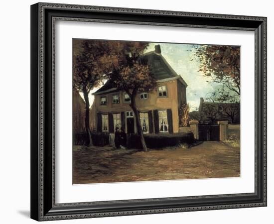 The Parish House in Nuenen-Vincent van Gogh-Framed Art Print