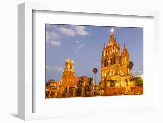 The Parish of San Miguel in San Miguel De Allende, Mexico-Chuck Haney-Framed Photographic Print