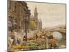 The Parisian Flower Market-Marie Francois Firmin-Girard-Mounted Giclee Print