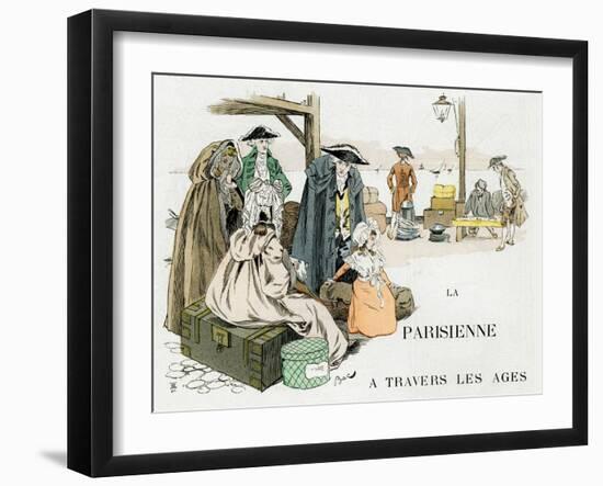 The Parisian Woman Through the Ages, 18th Century, C1880-1950-Ferdinand Sigismund Bac-Framed Giclee Print