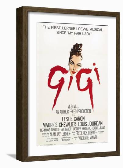 The Parisians, 1958, "Gigi" Directed by Vincente Minnelli-null-Framed Premium Giclee Print