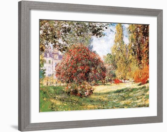 The Park at Monceau-Claude Monet-Framed Art Print