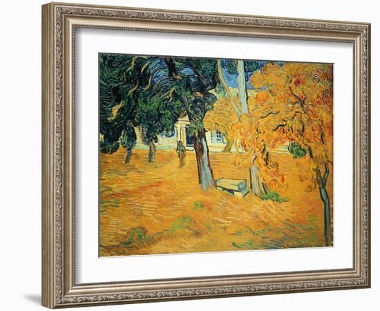 The Park at St. Paul's Hospital, St. Remy, 1889-Vincent van Gogh-Framed Giclee Print