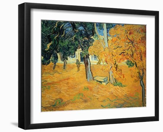 The Park at St. Paul's Hospital, St. Remy, 1889-Vincent van Gogh-Framed Giclee Print